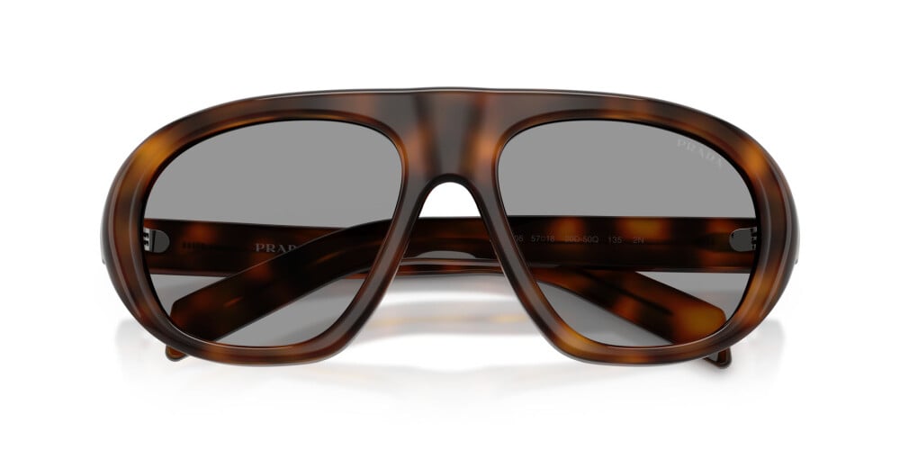 Prada PR C05S Aviator Sunglasses in Havana Grey | Designer Daydream
