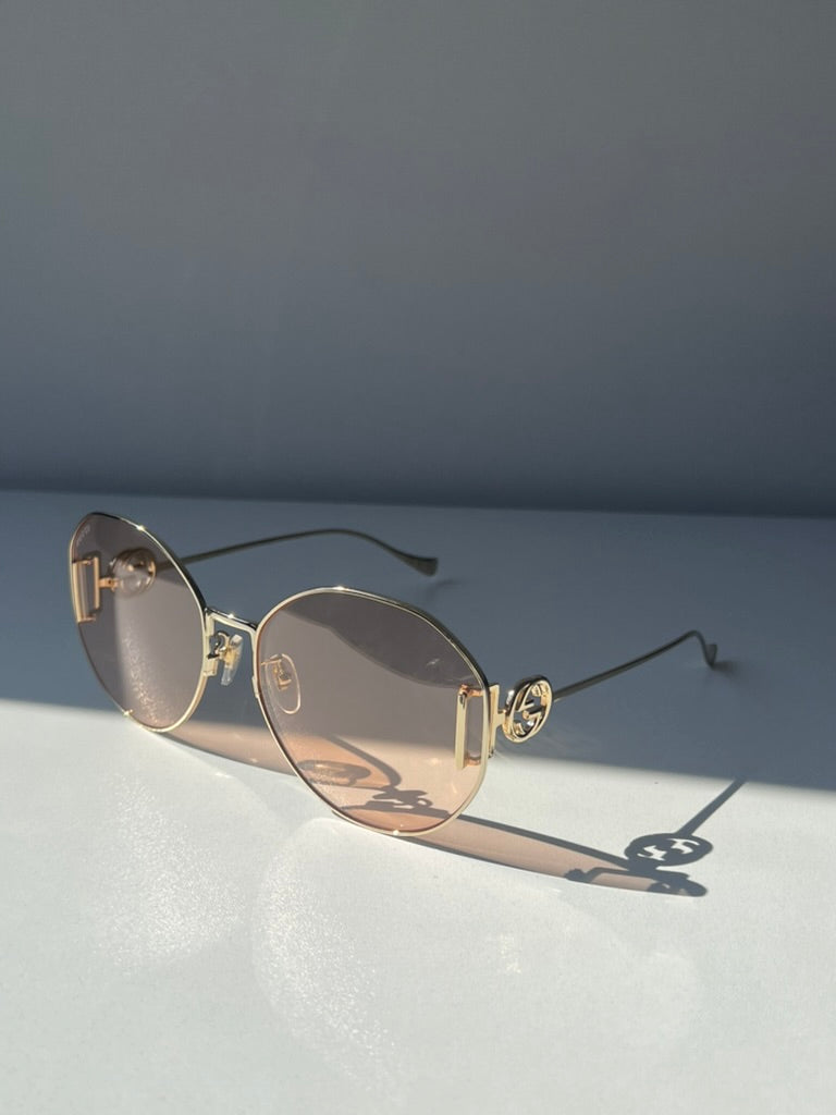 Gucci GG1206SA Gold Tint Sunglasses | Designer Daydream