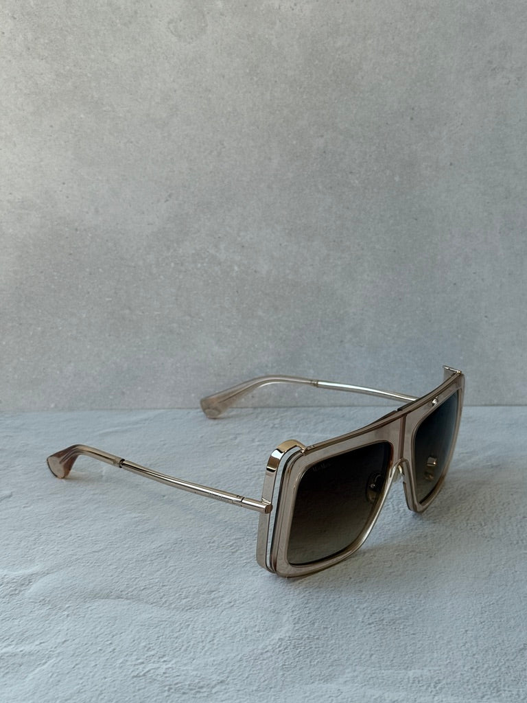 Max Mara MM0119 Jean Sunglasses in Transparent Pink