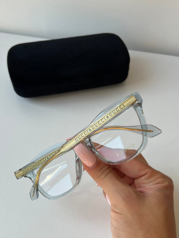 Gucci GG0566ON Clear Blue Eyeglasses Frames