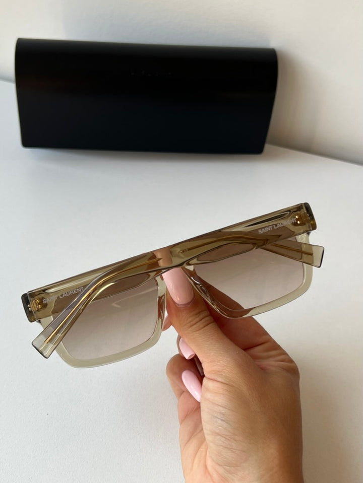 Saint Laurent SL615 Sunglasses in Beige