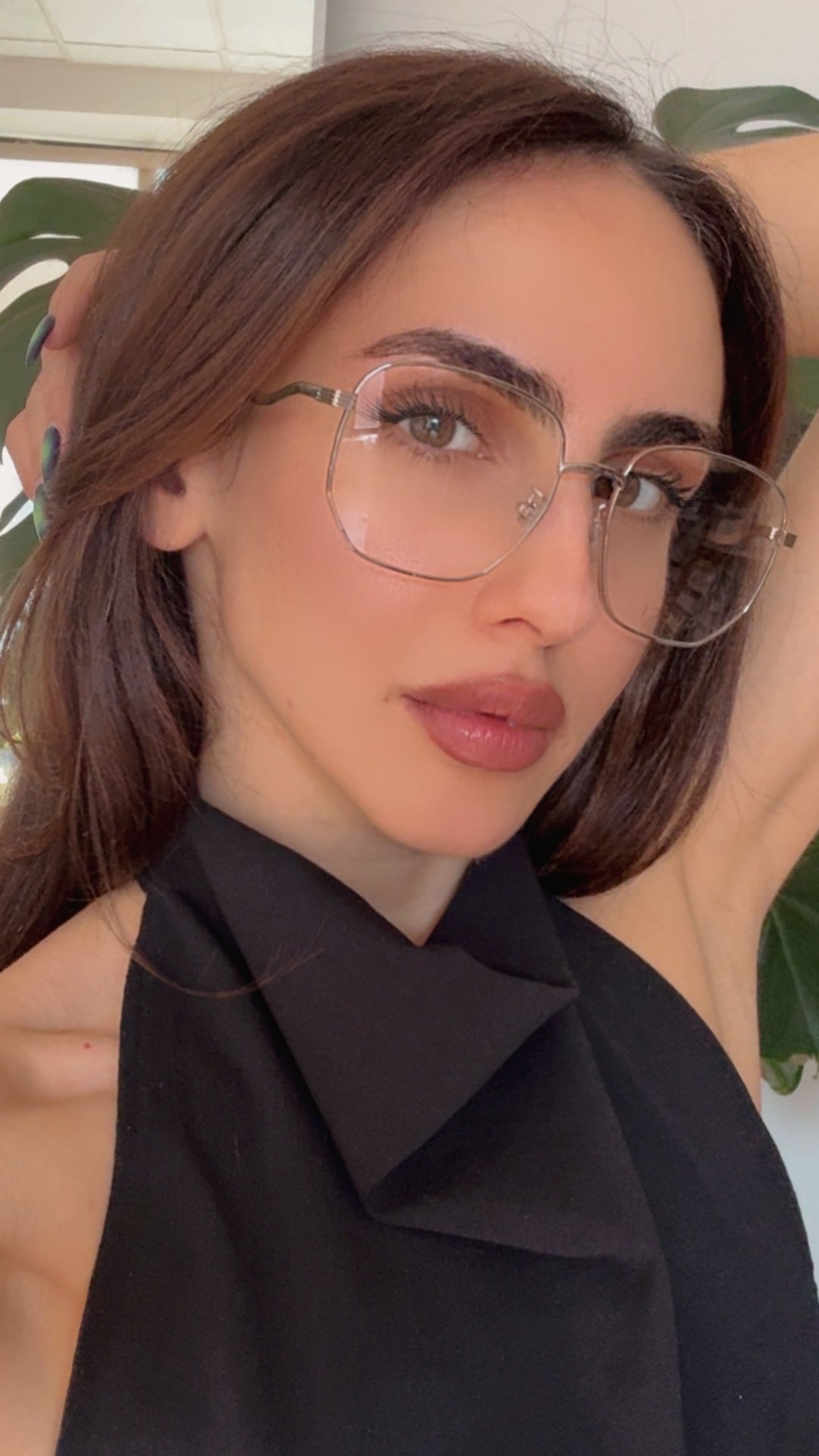 Gucci GG0973O Marcos de metal plateado