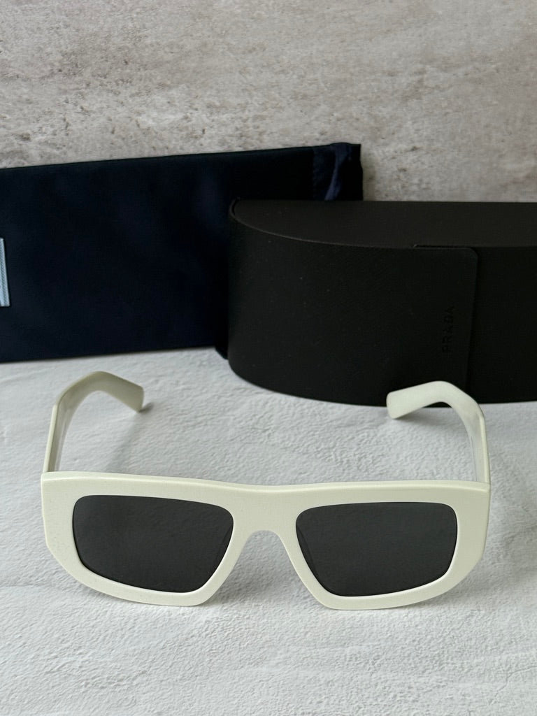 Prada PR D04SU Aviator Sunglasses in White