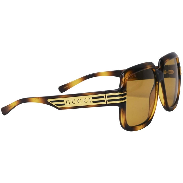 Gucci GG0979S Unisex Square Sunglasses in Brown | Designer Daydream
