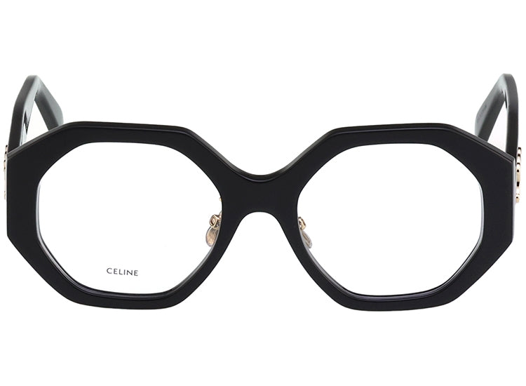 Celine CL50003I Monturas de anteojos tipo ojo de gato gruesas en negro