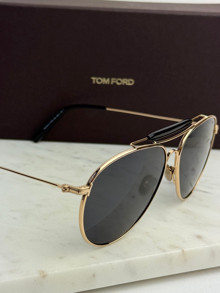 Tom Ford Raphael FT0995 Aviator Sunglasses in Gold Grey