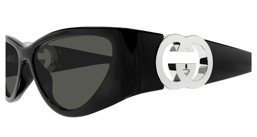 Gucci GG1824S Cat Eye Sunglasses in Black Silver