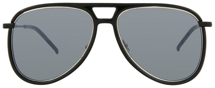 Saint Laurent Classic 11 Rim Aviator Sunglasses in Black