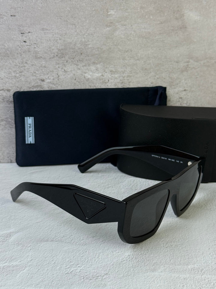 Prada PR D04SU Aviator Sunglasses in Black