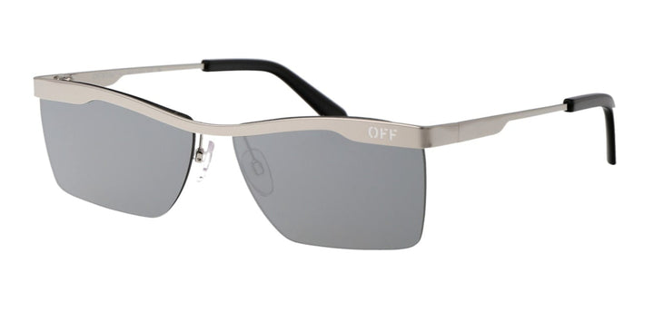 Off White Rimini Metal Sunglasses in Silver Mirror