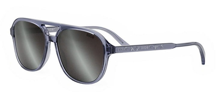 Dior Indior N1I Aviator Sunglasses in Blue Mirror