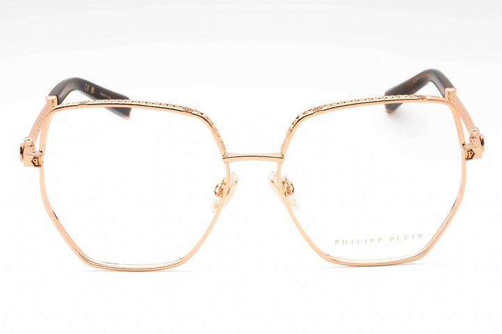 Philipp Plein VPP054S Copper Gold Oversized Butterfly Frames