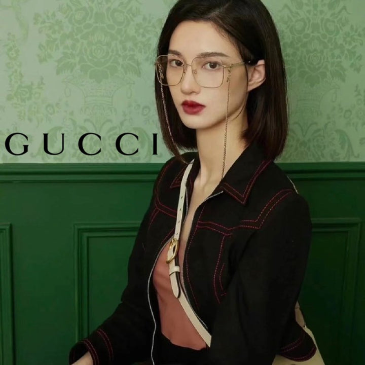Gucci GG0973O Marcos de metal plateado