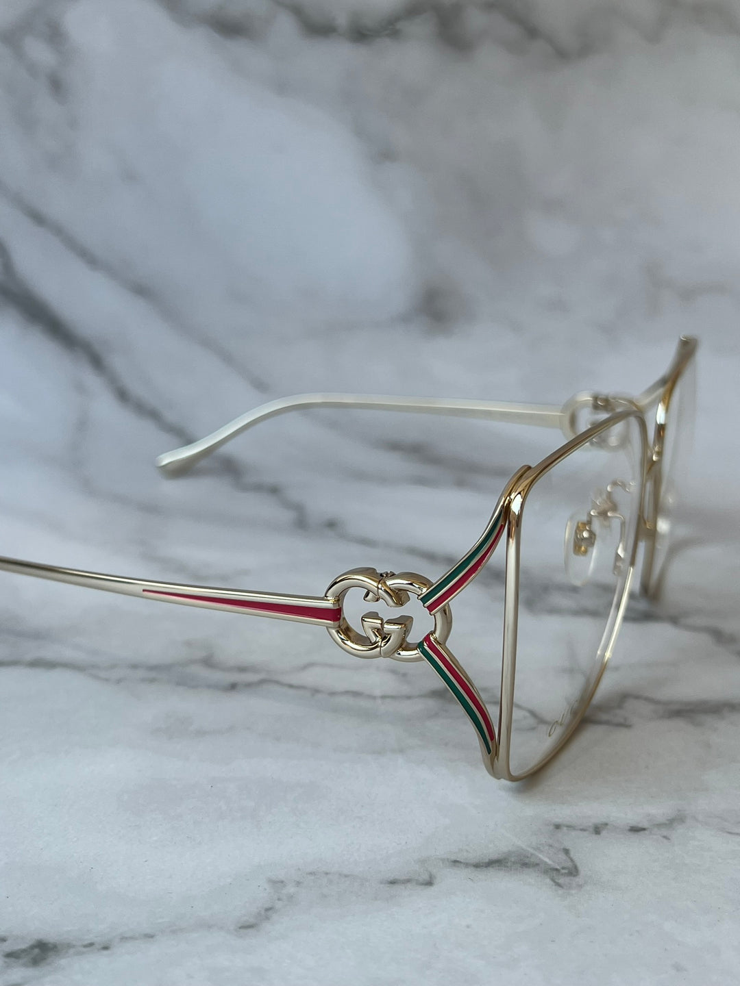 Gucci GG1321O Gold Metal Oversized Frames