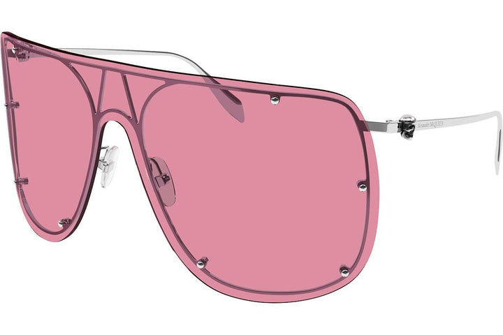 AM0313S Oversized Shield Sunglasses in Pink