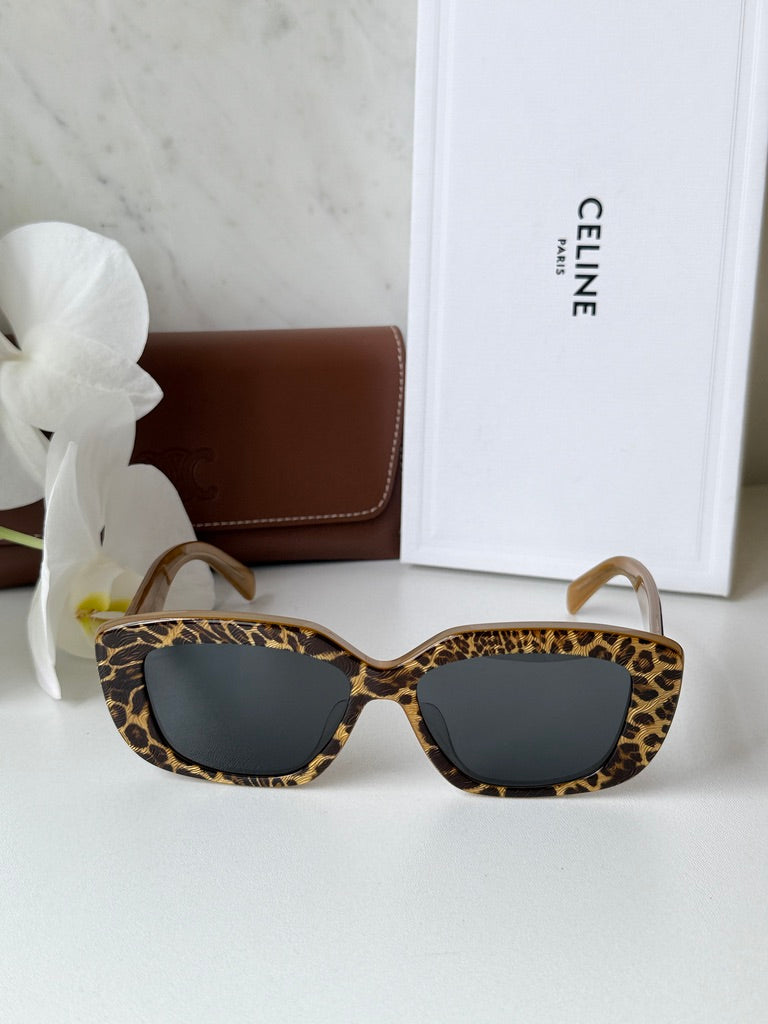 Celine CL40216U Triomphe Animal Print Sunglasses