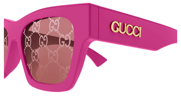 Gucci GG1835S Pink Monogram Mirror Sunglasses