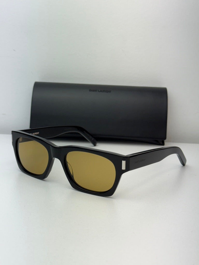 Saint Laurent SL402 Black Yellow Lens Sunglasses