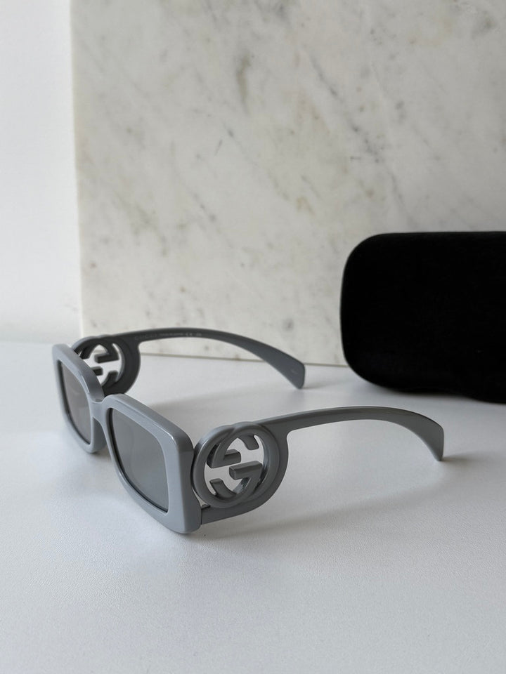 Gucci GG1325S Slim Sunglasses in Silver Mirror