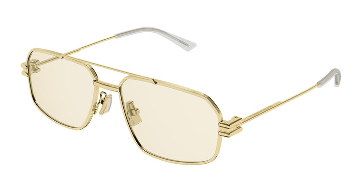 Bottega Veneta BV1128S Slim Aviator Sunglasses