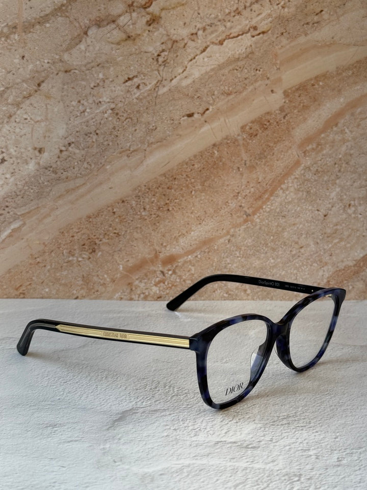 Dior SpiritO B2I Cat Eye Frames in Havana Blue
