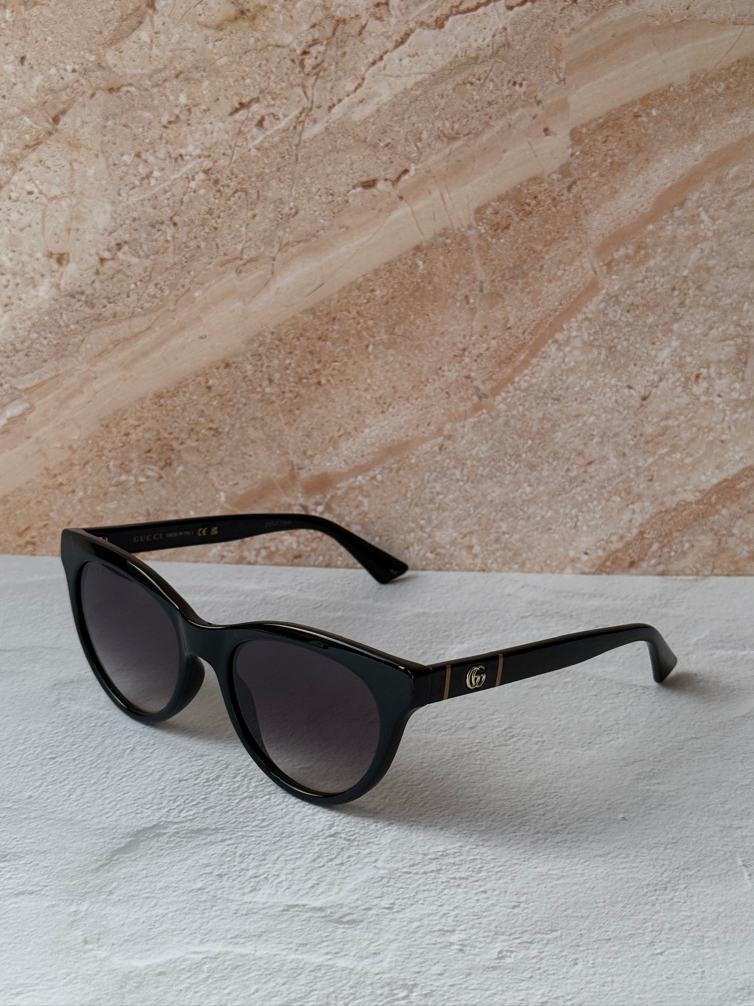 新品未使用 GUCCI キャットアイ サングラス GGマーモント GG0763S Gucci GG0763S Marmont Cat Eye Sunglasses in Black – Designer Daydream