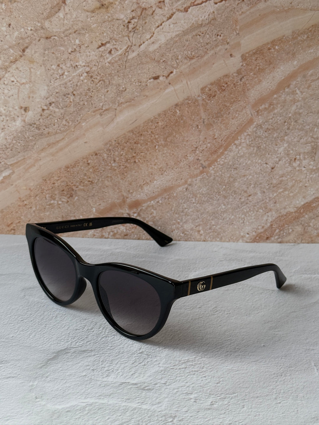 Gucci GG0763S Marmont Cat Eye Sunglasses in Black