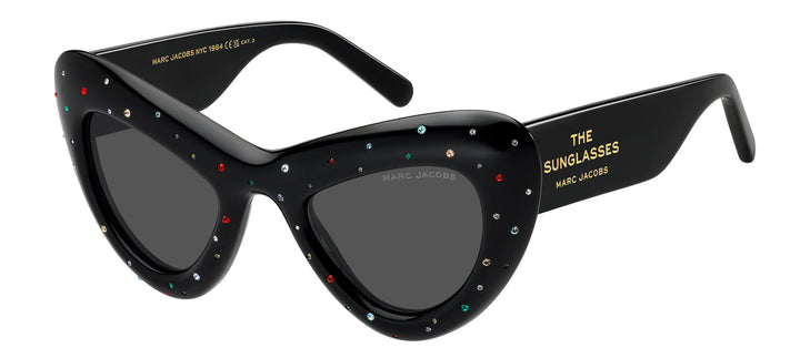 Marc Jacobs Marc 798/S STR Black Strass Cat Eye Sunglasses