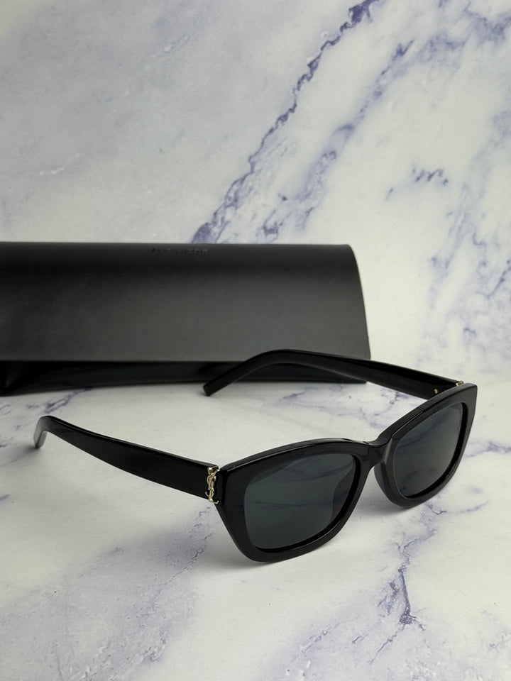 Saint Laurent SLM153 Sunglasses in Black Gold