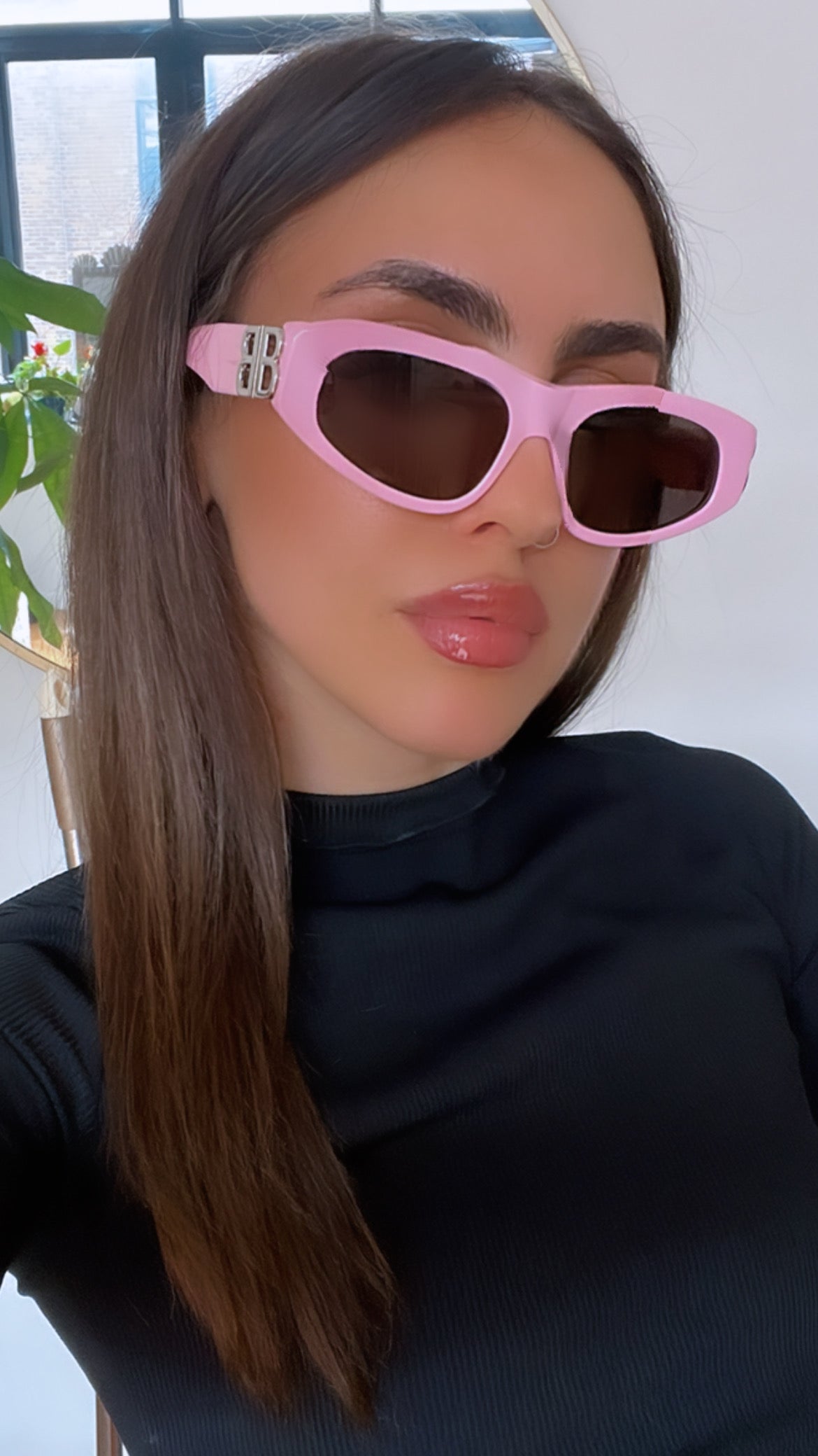 Balenciaga sales pink sunglasses