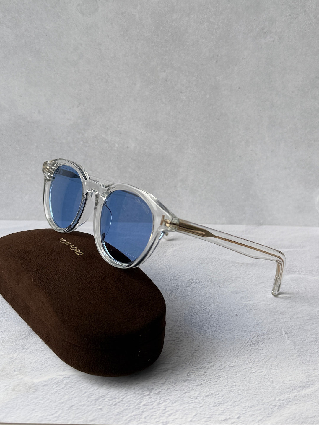Tom Ford FT1123-D Sunglasses in Transparent Blue