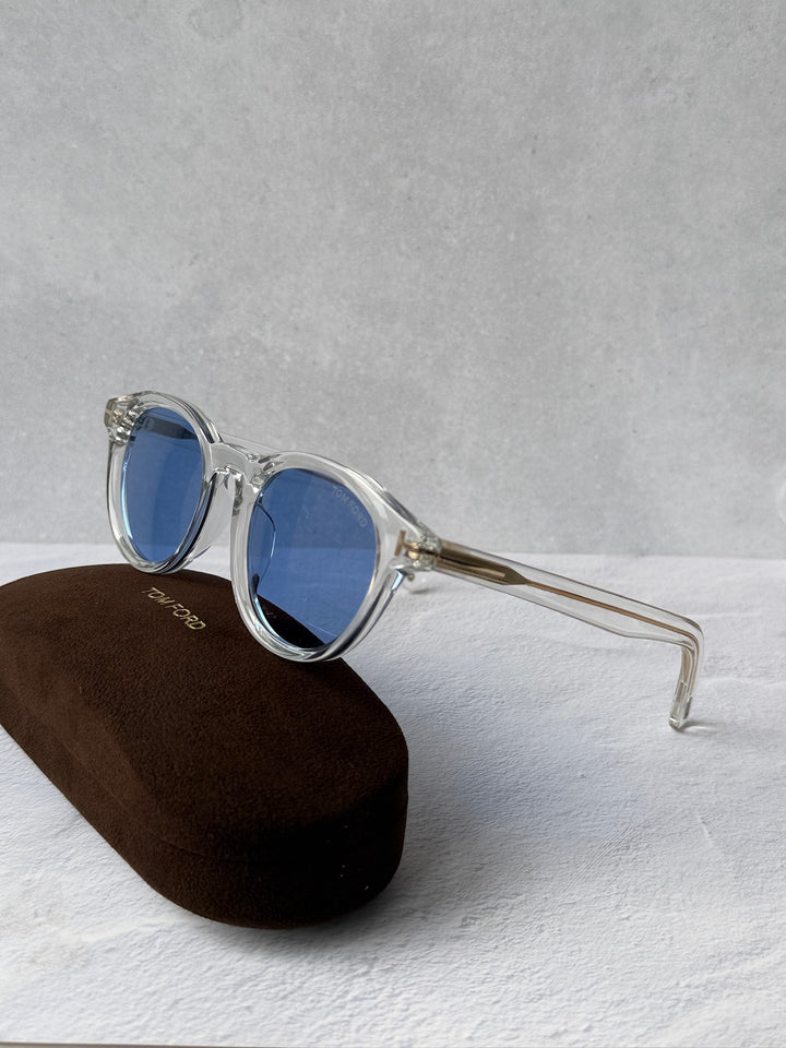 Tom Ford FT1123-D Sunglasses in Transparent Blue