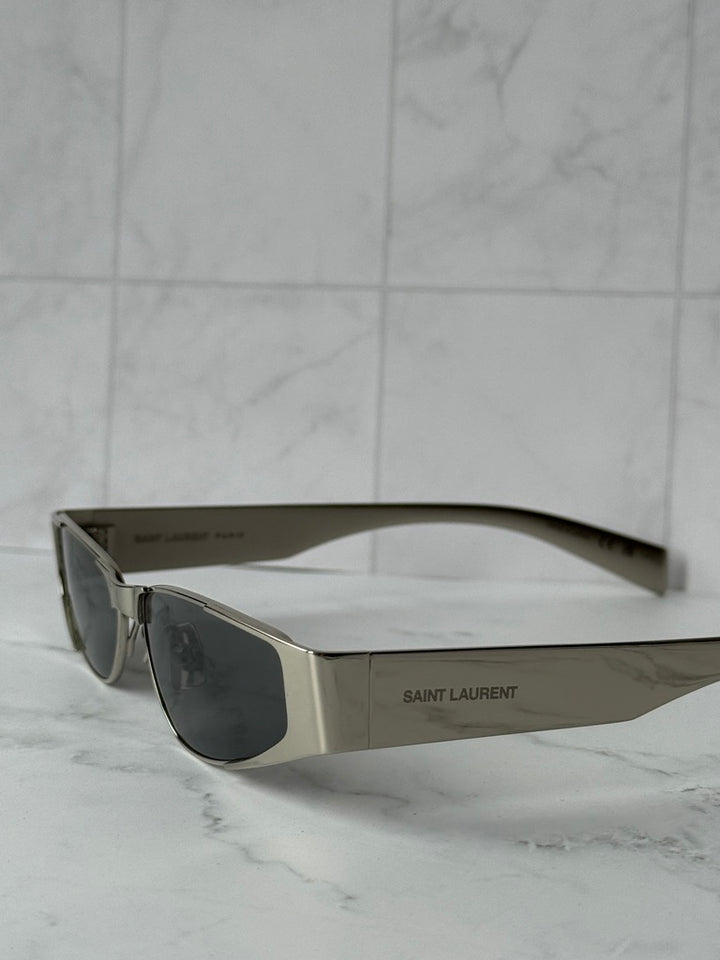 Saint Laurent SL739 Sunglasses in Silver