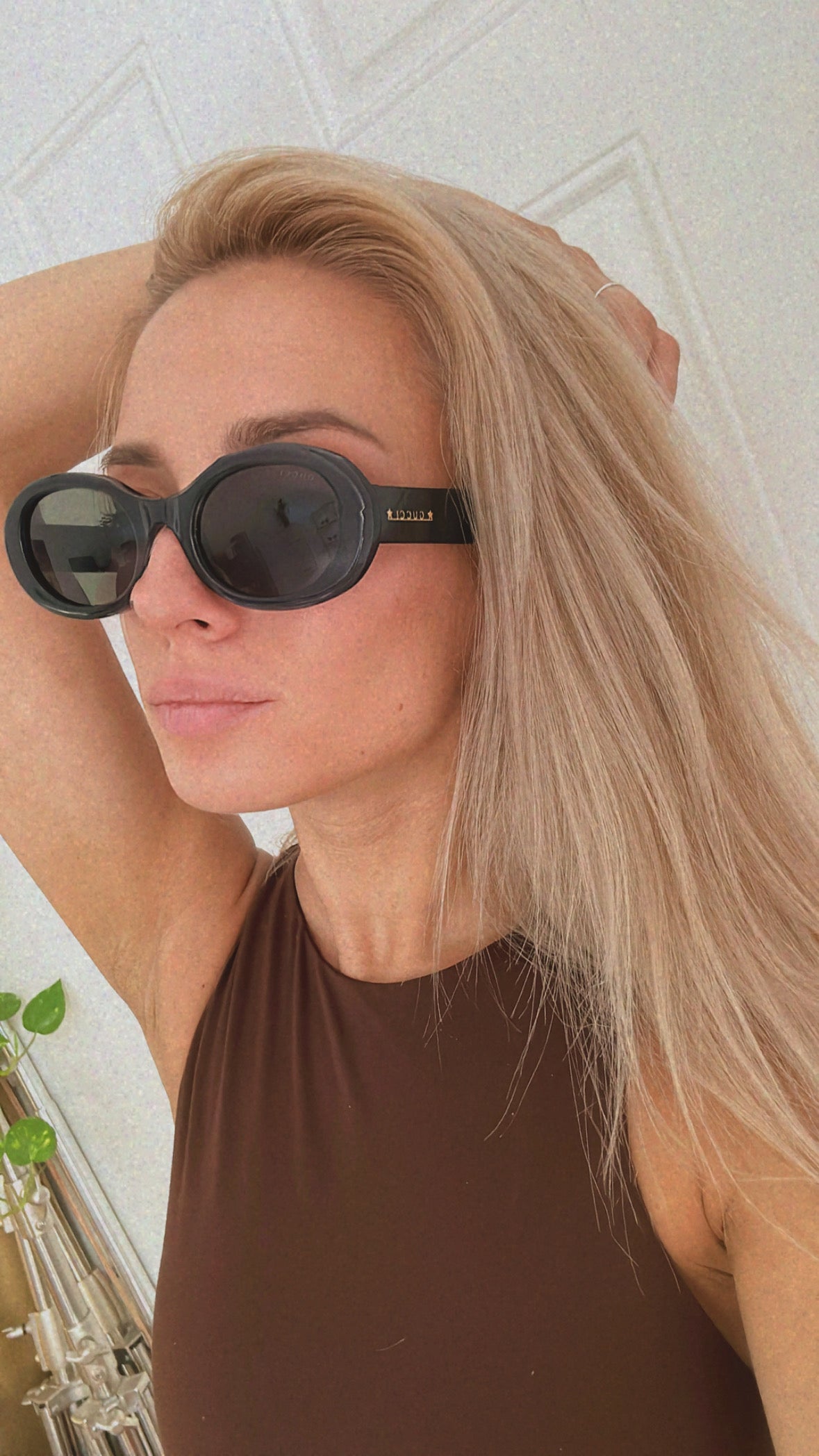 Gucci GG1587S Black Oval Sunglasses – Designer Daydream