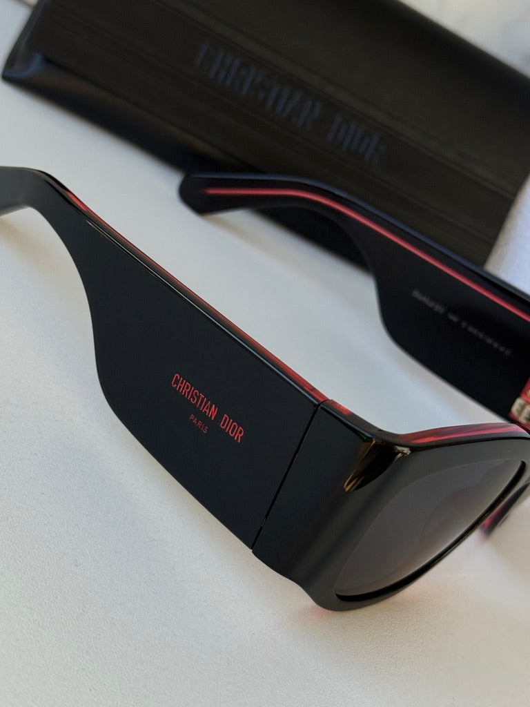 Dior DiorNuit S1I Oversized Sunglasses in Black Pink