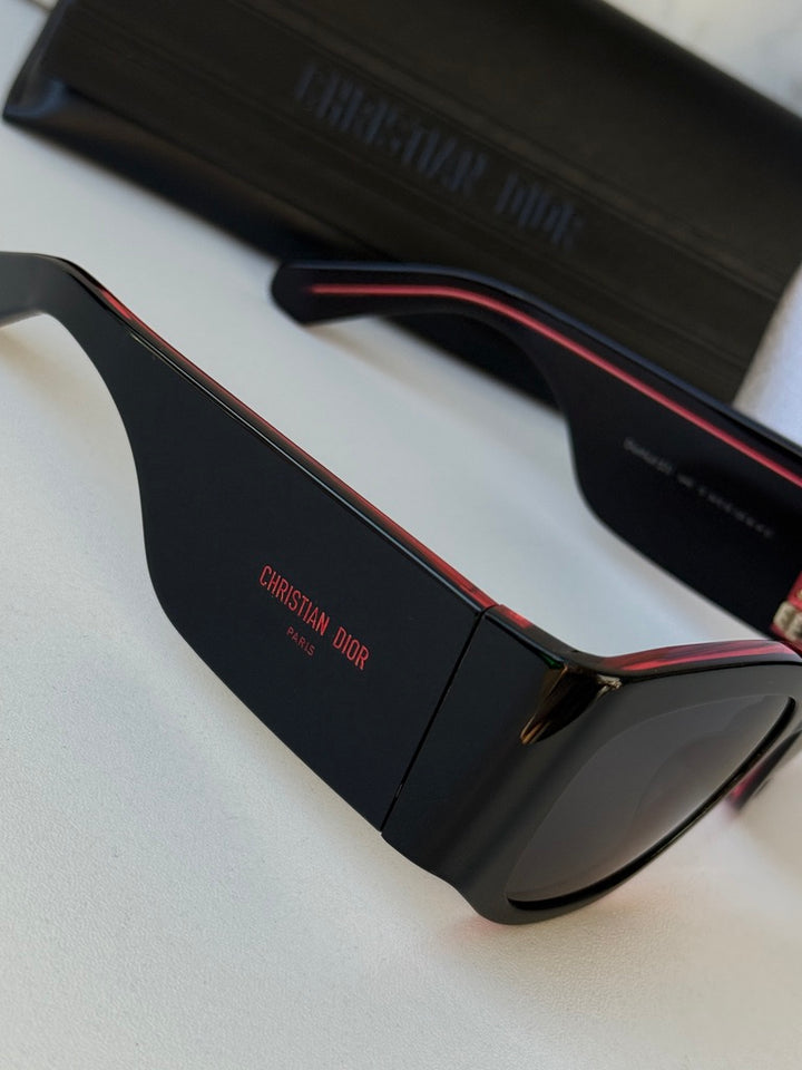 Dior DiorNuit S1I Oversized Sunglasses in Black Pink