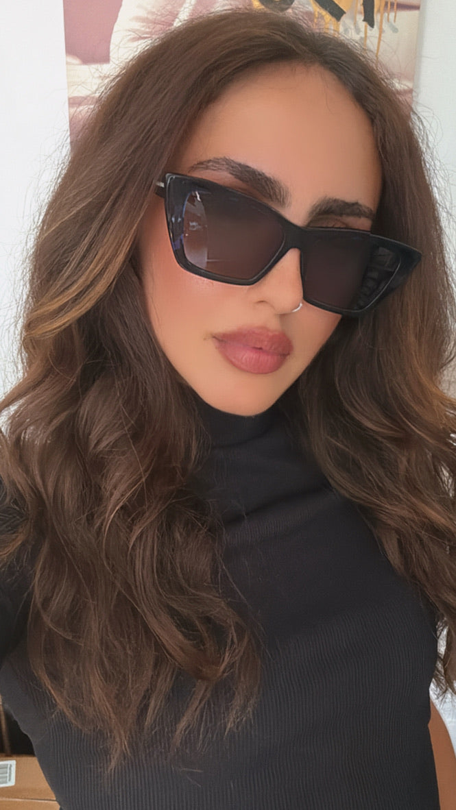 Saint Laurent SL276 Mica Gafas de sol tipo ojo de gato en negro