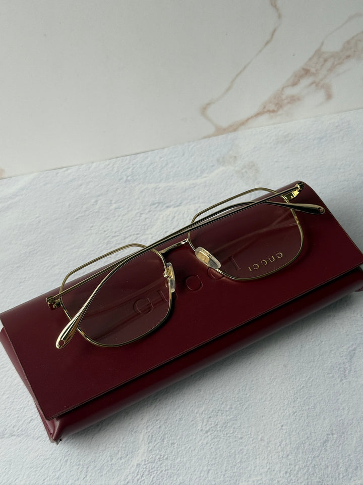 Gucci GG1032O Gold Metal Square Frames