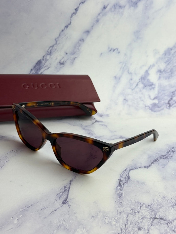 Gucci GG1815S Cat Eye Sunglasses in Havana Brown