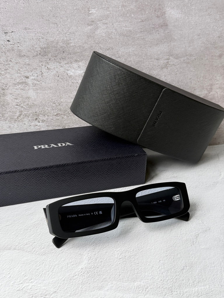 Prada PR D09SD Sunglasses in Black Blue