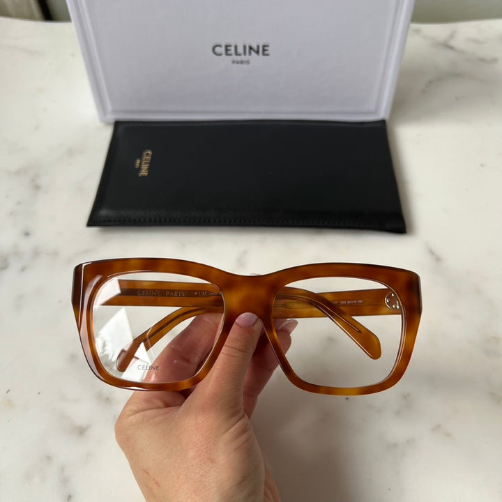Celine CL50047I Brown Square Eyeglasses Frames