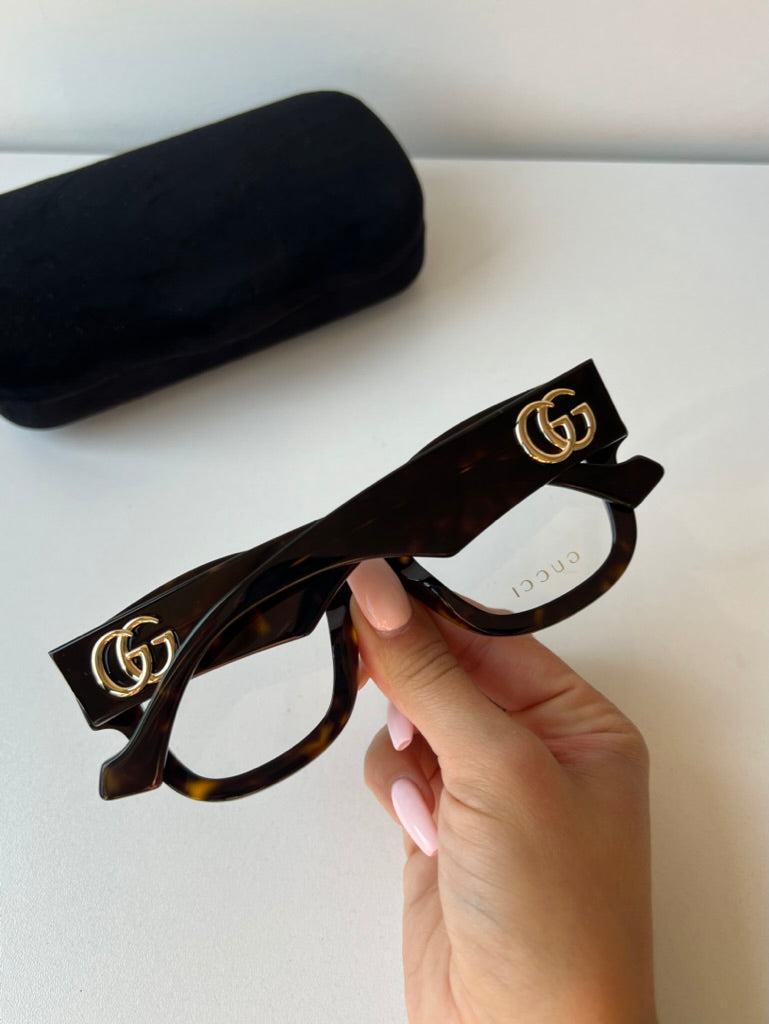 Gucci GG1423O Thick Rim Frames in Brown