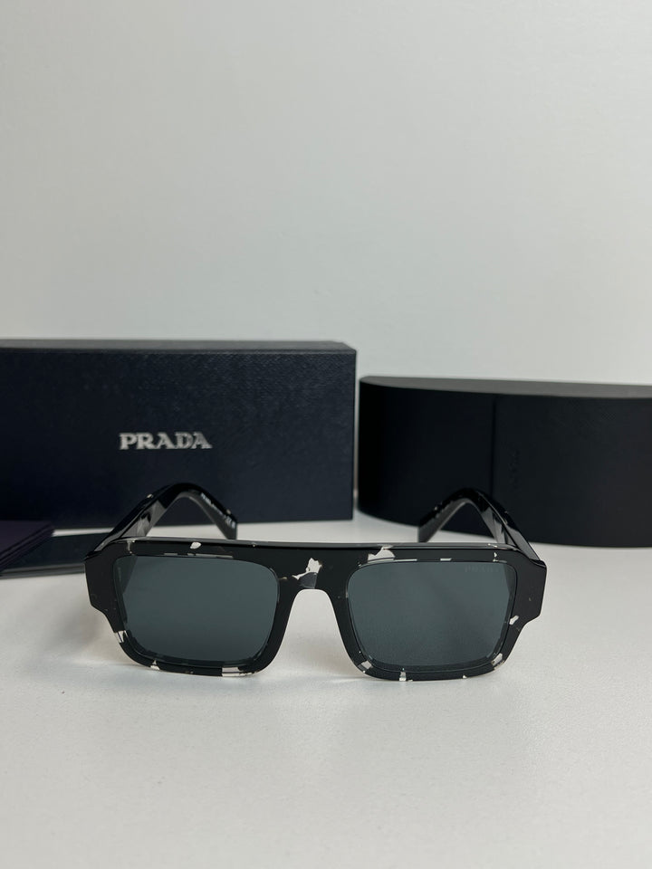 Prada PR A05S Aviator Sunglasses in Tortoise Black