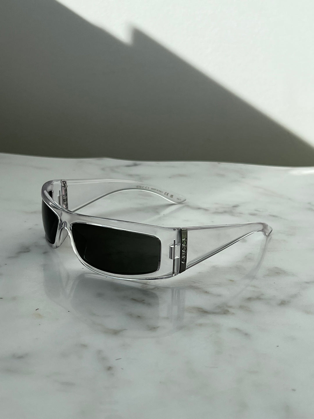 Gucci GG1492S Shield Sunglasses in Clear