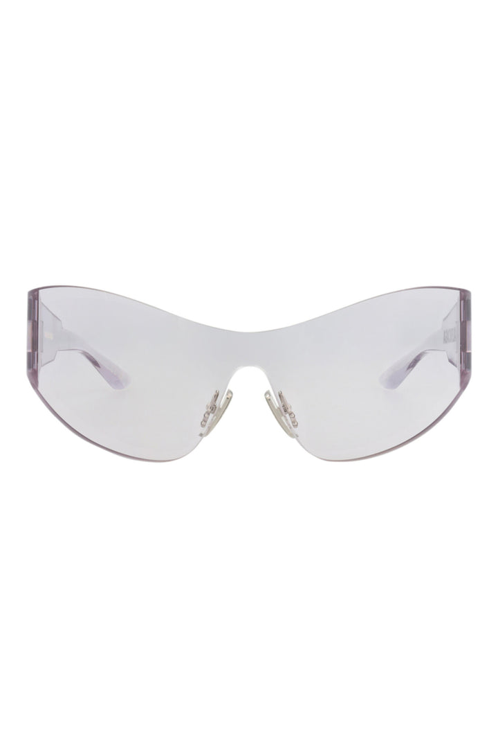 Balenciaga BB0257S Mask Sunglasses in Transparent