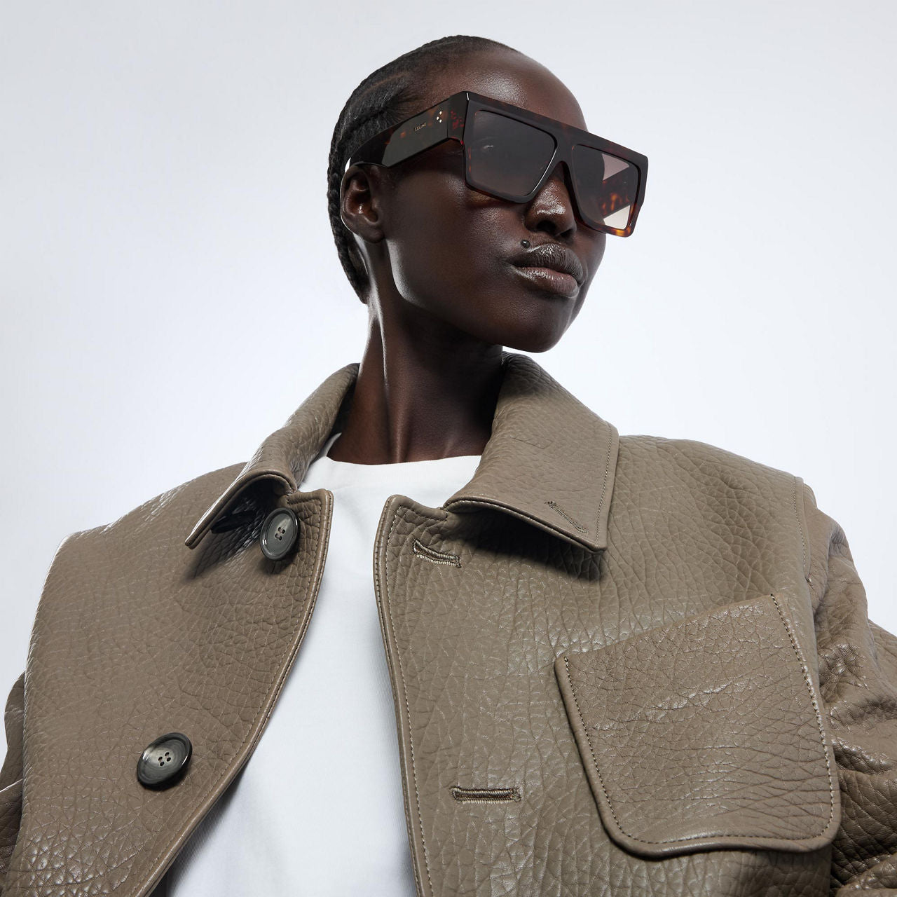 Celine CL40092I Havana Brown Flat Top Sunglasses – Designer Daydream