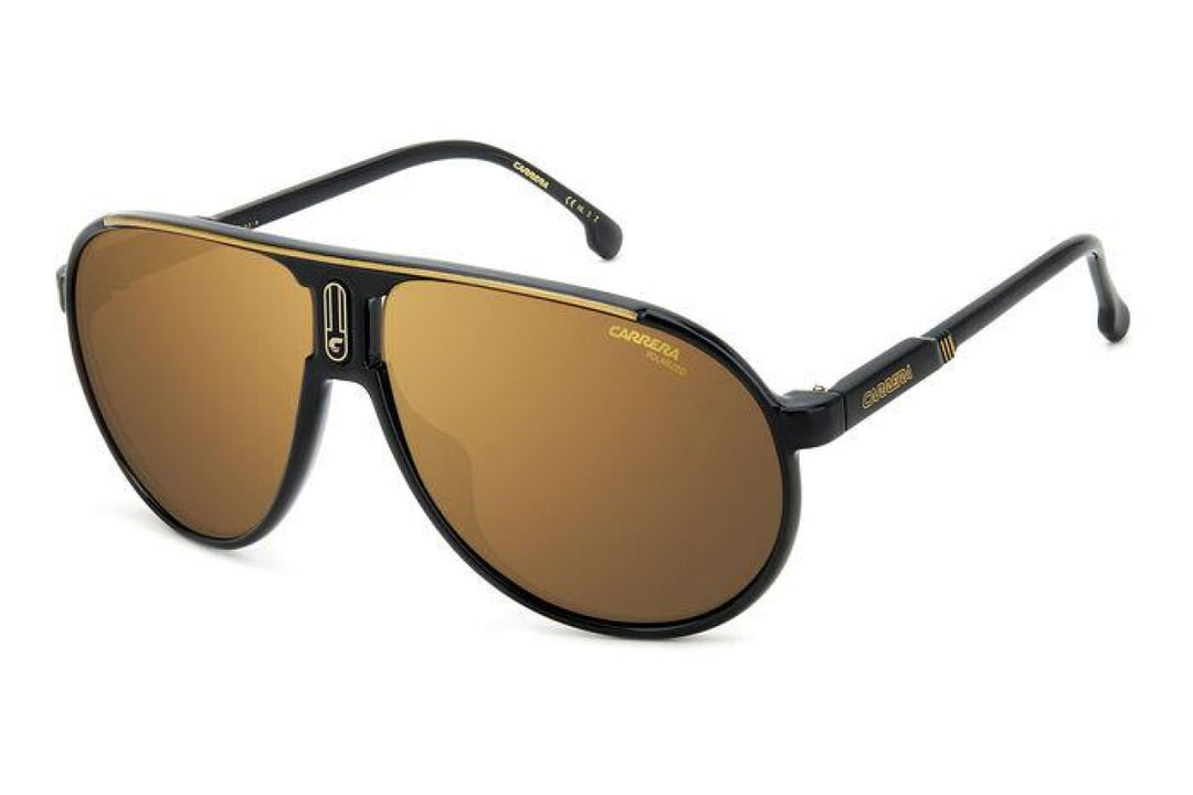 Carrera Champion65/F Aviator Sunglasses in Black Polarized