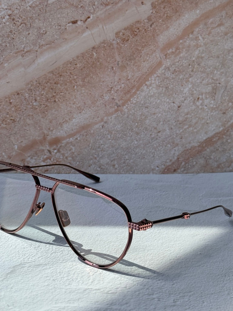Valentino VLX133-C Rose Gold Aviator Pilot Frames