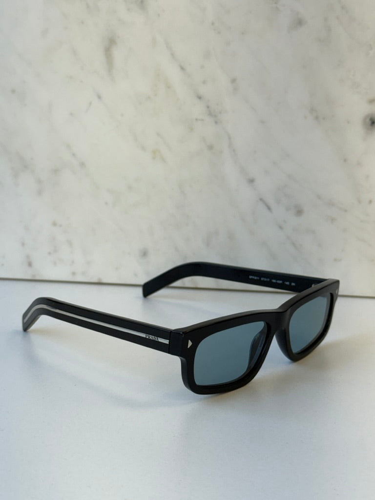 Prada PR B11S Sunglasses in Black Blue
