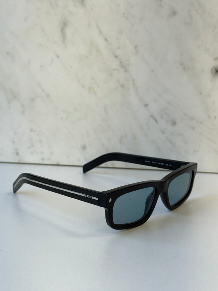 Prada PR B11S Sunglasses in Black Blue